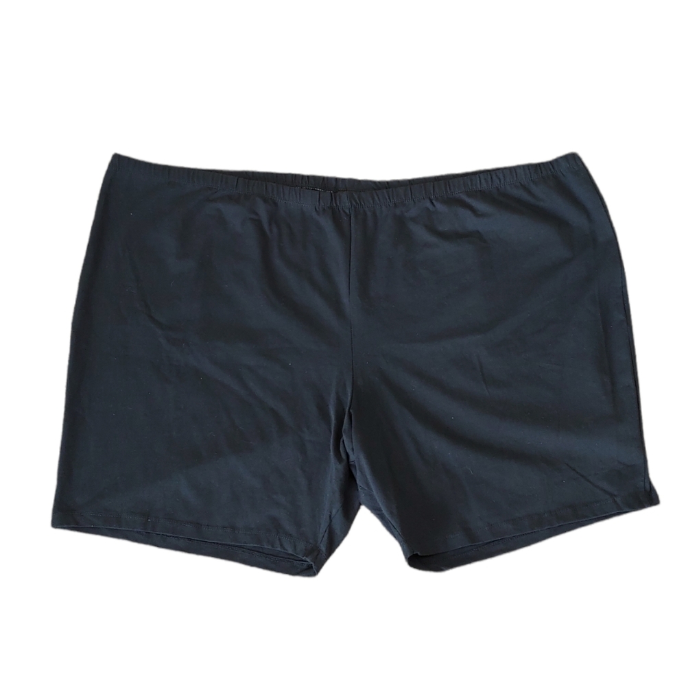 Ellos black shorts stretch knit bike shorts size 42/44 6X